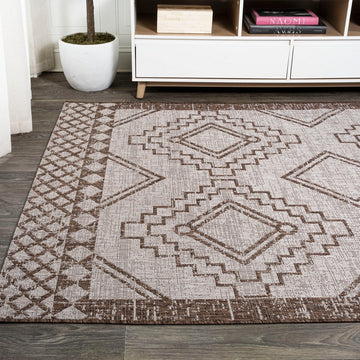 Marokko Diamond Tribal Medallion Indoor/outdoor Area Rug